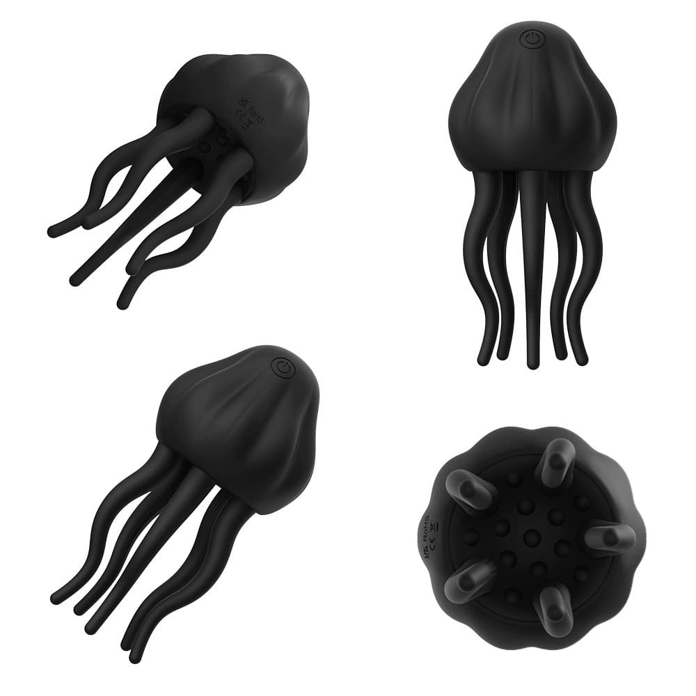 Small Jellyfish Male Masturbator – Electric Glans Trainer with Multiple Vibration Modes
