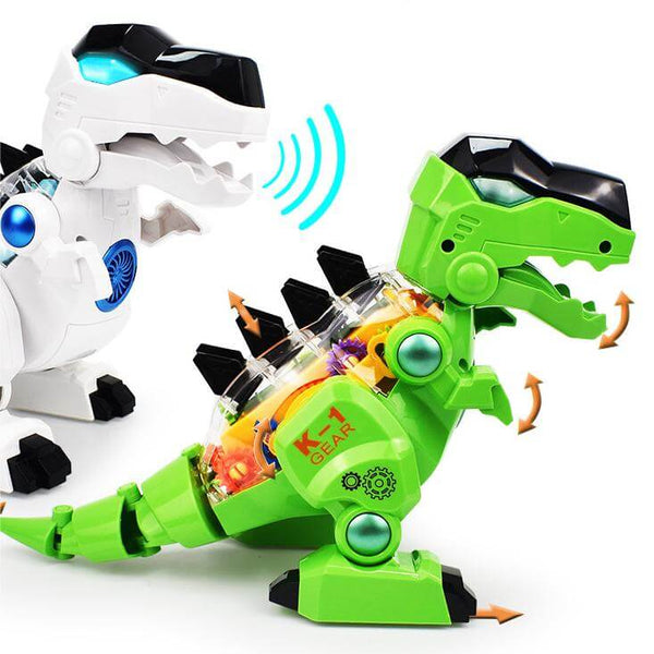 Electric Gear Mech Tyrannosaurus Rex Toy with Lights and Sounds(Battery is not included) - AIGC-DTG
