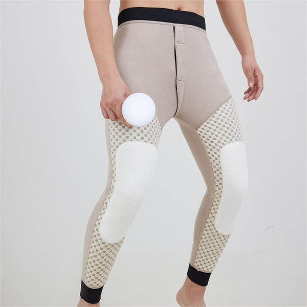 Massage Conductive Thickened Inner Double Layer Knee Pads Leggings - AIGC-DTG