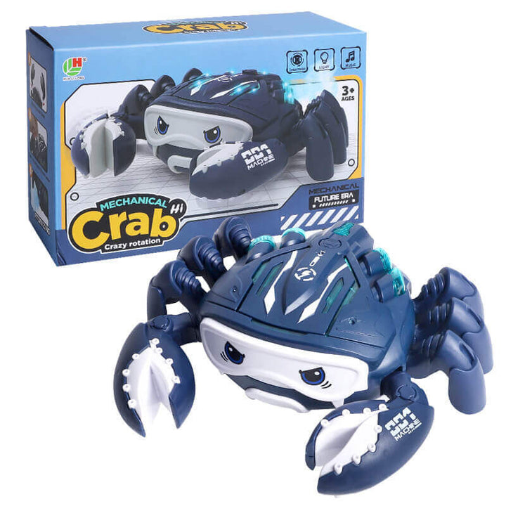 Electric Spinner Light Spray Simulation Crawling Crab Toy - AIGC-DTG