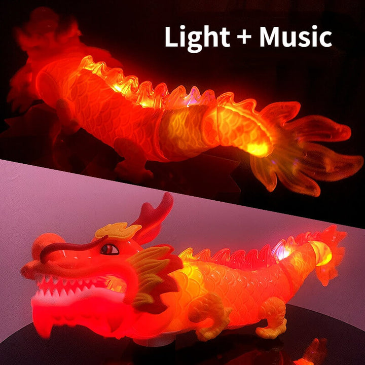 Universal Swinging Electric Dragon Dance Toy-Colorful Music & Lights - AIGC-DTG