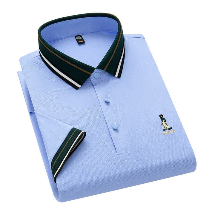 Men's Summer Fashion Polo Embroidered Casual POLO Shirt - AIGC-DTG