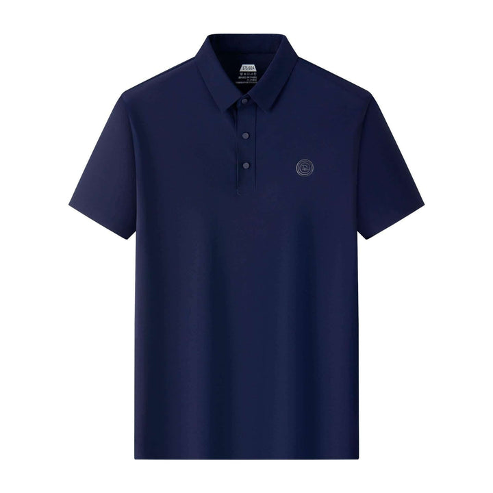 Men's Summer Seamless Thin Polo Collar Short Sleeve Casual Polo Shirt - AIGC-DTG