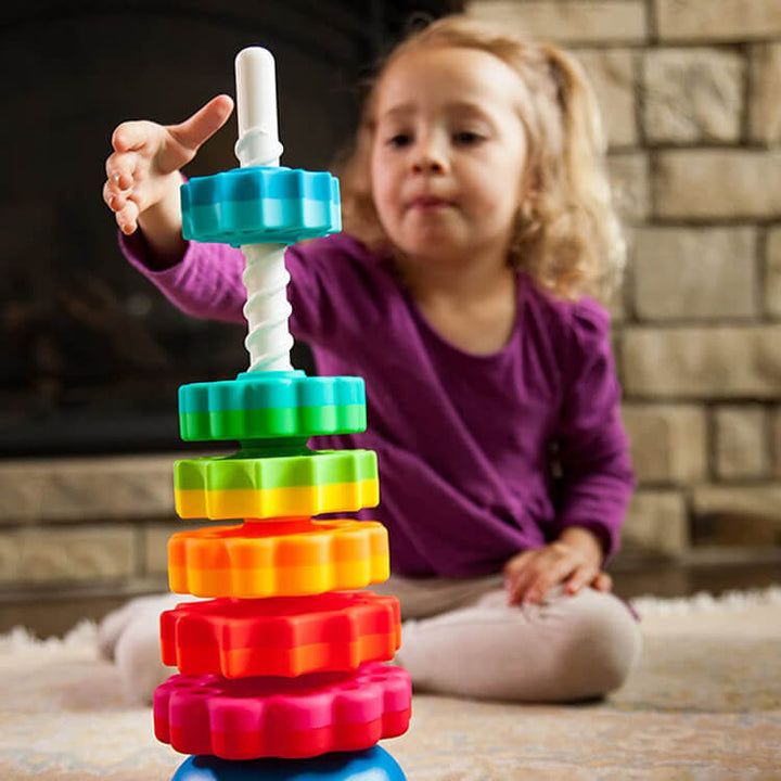 Puzzle Rotating Rainbow Tower Toys - AIGC-DTG