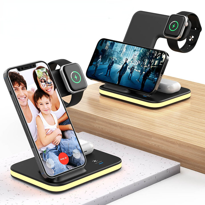 4-in-1 Wireless Charger-Multi-Function Fast Charging, Suitable for Apple/Android - AIGC-DTG
