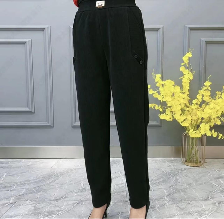 Women's Warm Loose Trousers-Fleece & Thickened Casual Pants - AIGC-DTG