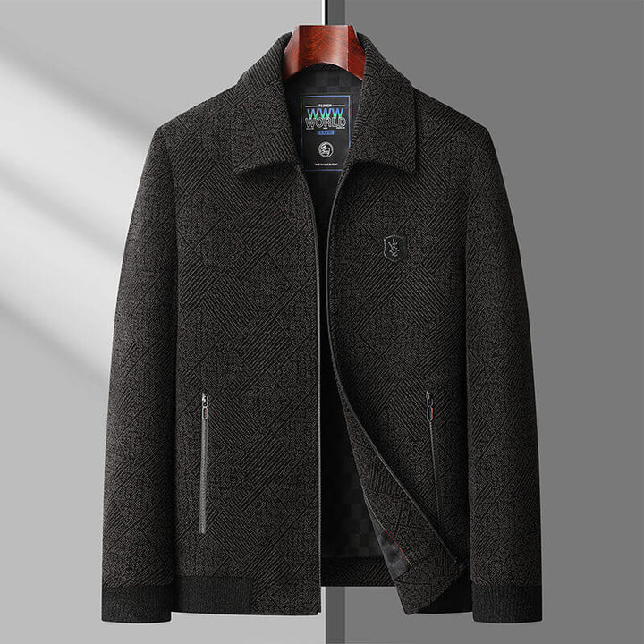 Autumn/Winter Casual Lapel/Stand Collar Jacket for Men - AIGC-DTG