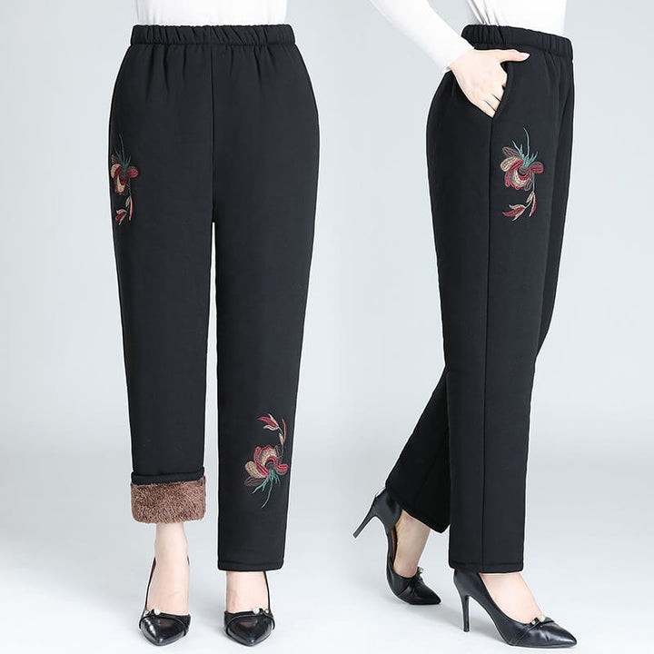 Women's Winter Cashmere Pants - Comfortable and Warm - AIGC-DTG