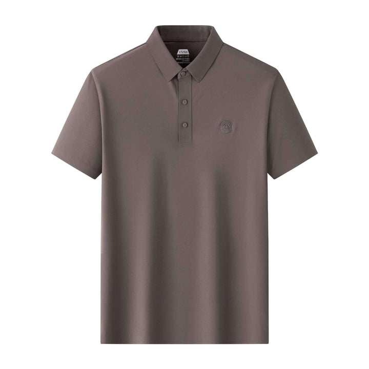 Men's Summer Seamless Thin Polo Collar Short Sleeve Casual Polo Shirt - AIGC-DTG