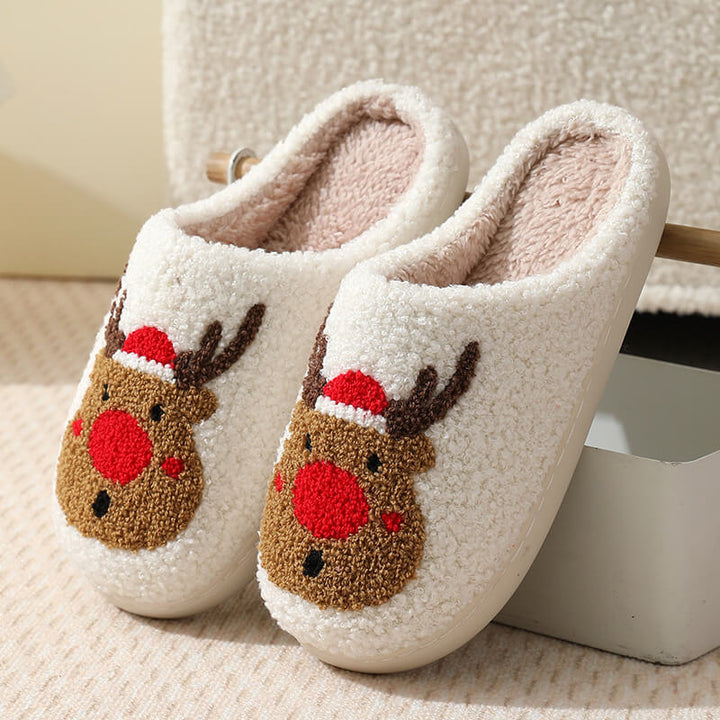 Winter Christmas Cotton Slippers-Home Couple Indoor Slippers - AIGC-DTG