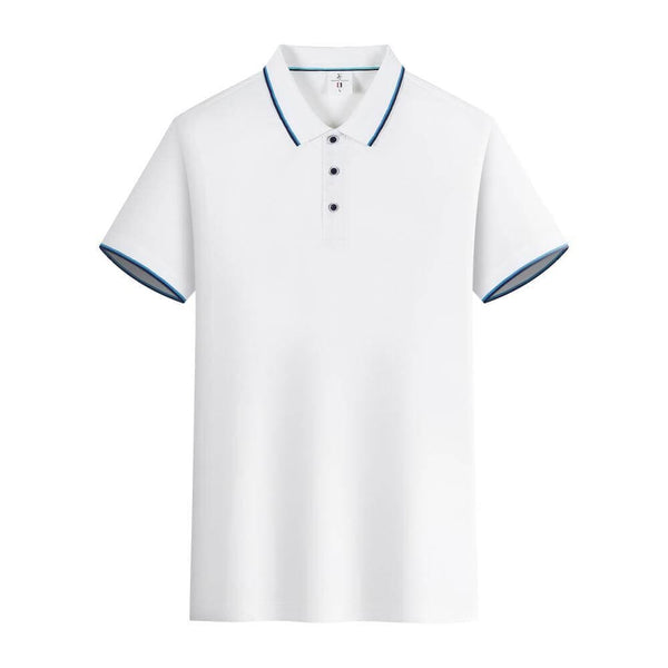 Men's Stitching Color Fashion Short Sleeve Polo Shirt - 11 Colors 7 Sizes - AIGC-DTG
