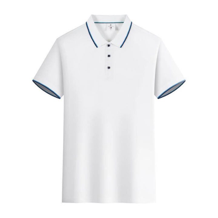 Men's Stitching Color Fashion Short Sleeve Polo Shirt - 11 Colors 7 Sizes - AIGC-DTG