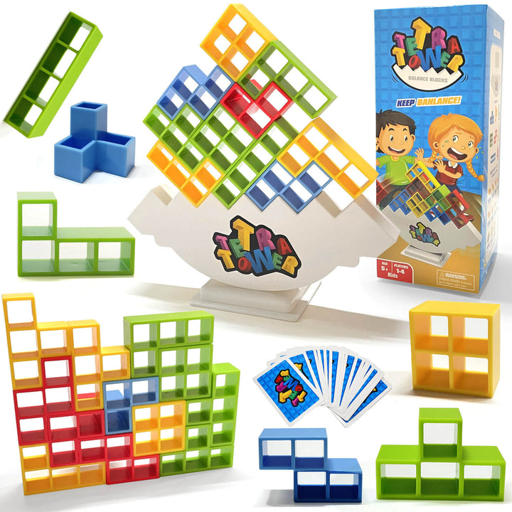 Balance Stacking Toys for Family Games, Building Blocks Jenga Tabletop Toys for Kids - AIGC-DTG