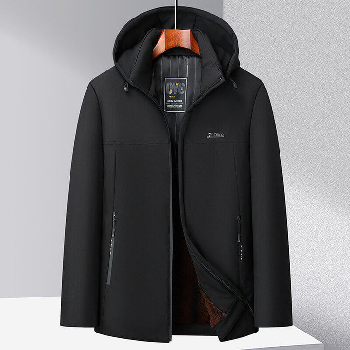Men's Winter Fleece Warm Casual Cotton Jacket - AIGC-DTG