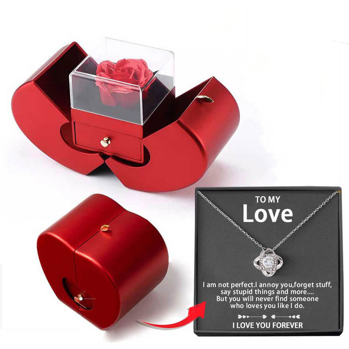 Necklace Eternal Flower Gift Set - Creative Gift Idea - AIGC-DTG