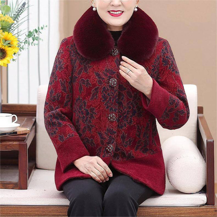 Women's Imitation Mink Plus Velvet Thickened Woolen Coat - AIGC-DTG
