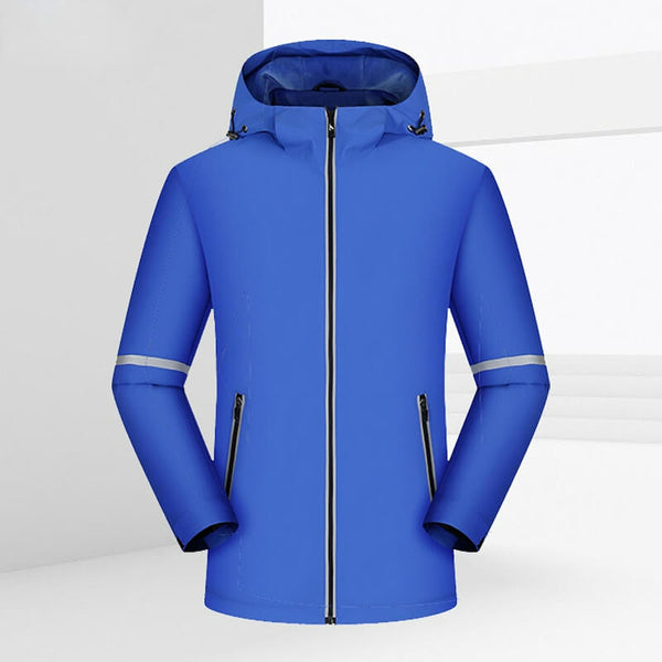 Men's Detachable Windbreaker Jacket Water-Resistant Outdoor Warm Jacket - AIGC-DTG