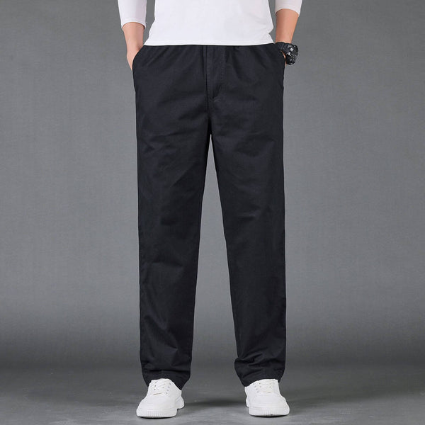 Men's 100% Cotton Cargo Pants Casual Drawstring Sports Outdoor Pants - AIGC-DTG