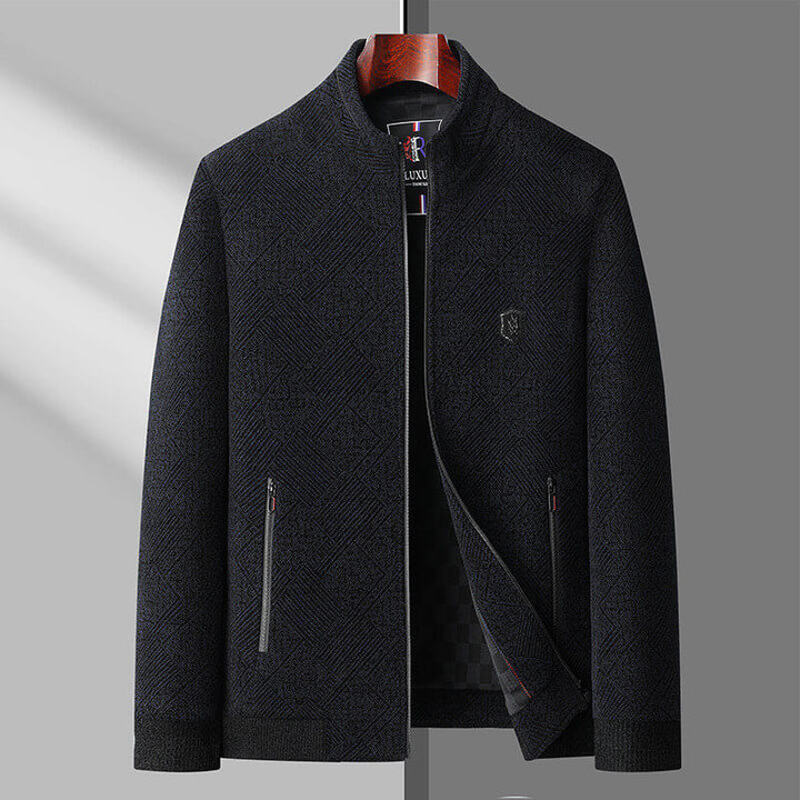 Autumn/Winter Casual Lapel/Stand Collar Jacket for Men - AIGC-DTG