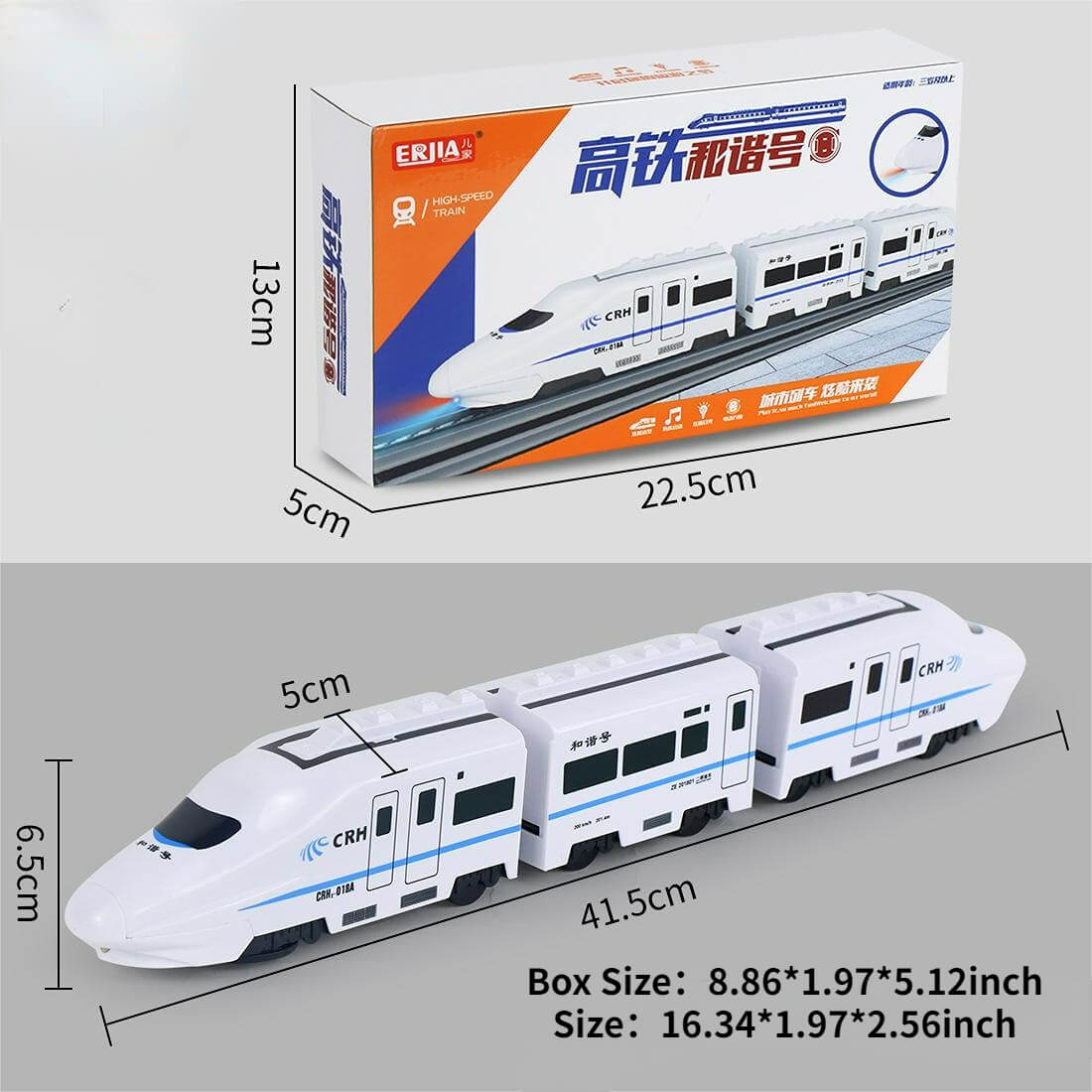 Electric Universal Simulation High Speed Railway Harmony Train Toy Car ...