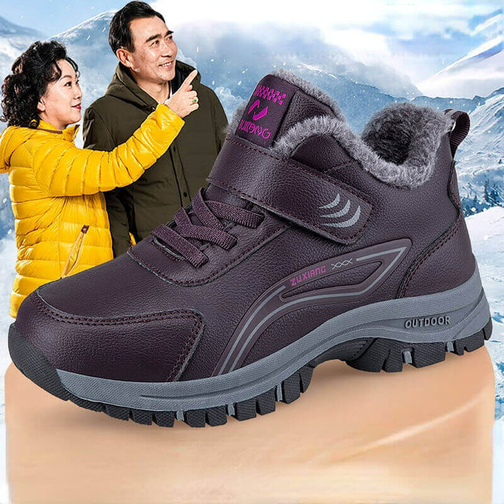 Women's Velvet and Thickened Cotton Boots-Outdoor Hiking Shoes & Sports Shoes - AIGC-DTG