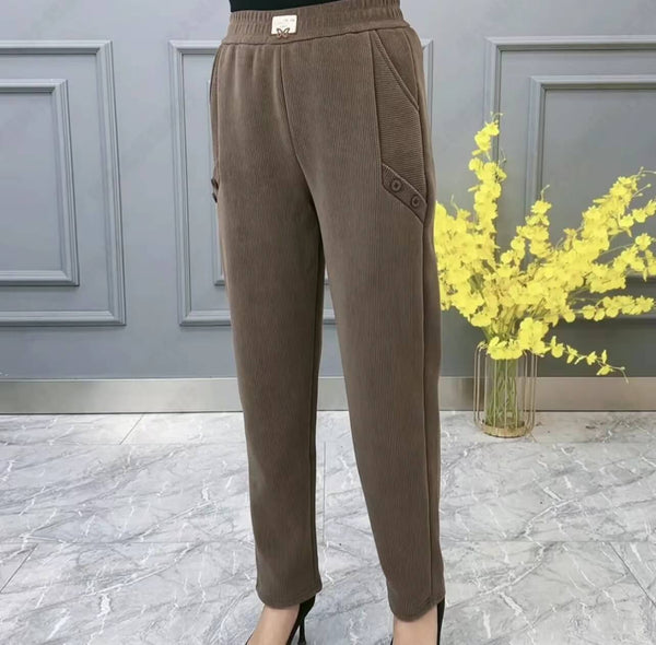 Women's Warm Loose Trousers-Fleece & Thickened Casual Pants - AIGC-DTG