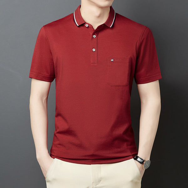 Men's Summer Business Breathable Sweat Absorbing Polo Shirt - AIGC-DTG