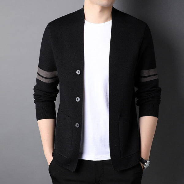 Men's Autumn New Casual Outerwear Pocket Knitted Cardigan - AIGC-DTG
