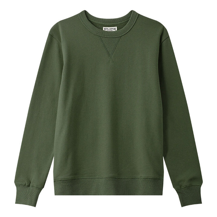 Men's Heavyweight Vintage Crewneck Casual Sweatshirt in 15 Colors - AIGC-DTG
