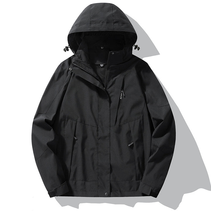 Men's Mountaineering Hooded Windproof, Waterproof And Wear-Resistant Casual Jacket - AIGC-DTG