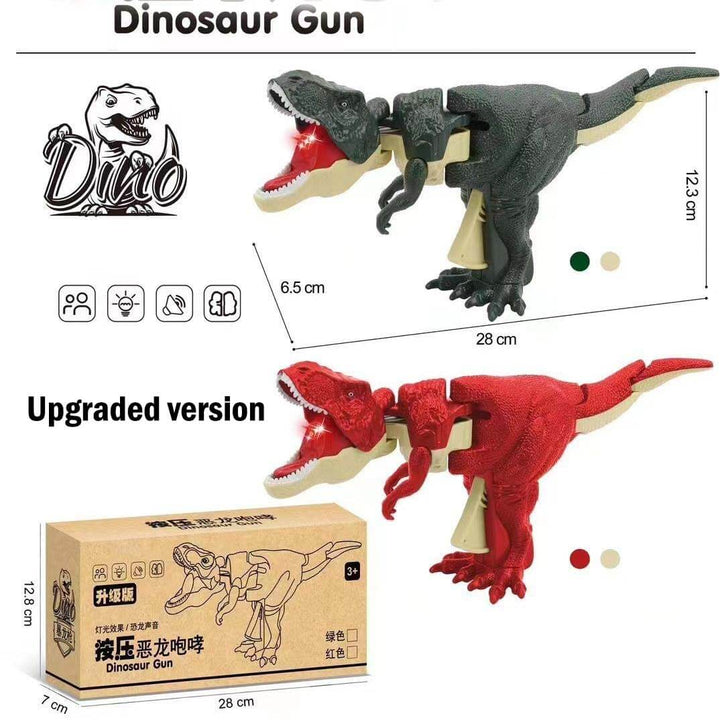 Press Dinosaur Toy Swinging Tyrannosaurus Rex Bite Tricky Toy - Creative Stress Relief Toy - AIGC-DTG