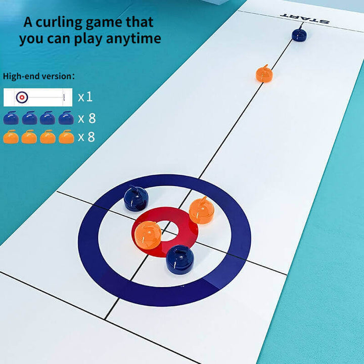 Table Curling Toy Ice Hockey Table Game Family Party Multi-player Curling Table Game - AIGC-DTG