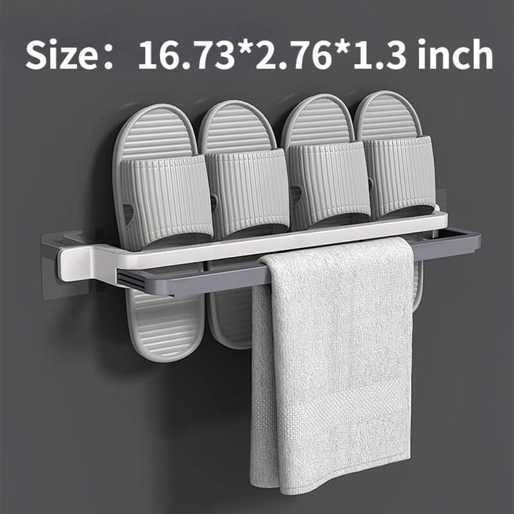 Hole-Free Bathroom Storage Rack-Foldable & Wall-Mounted - AIGC-DTG