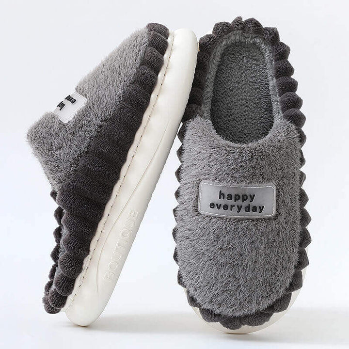 Winter Thick-soled Indoor Warm Plush Slippers - AIGC-DTG