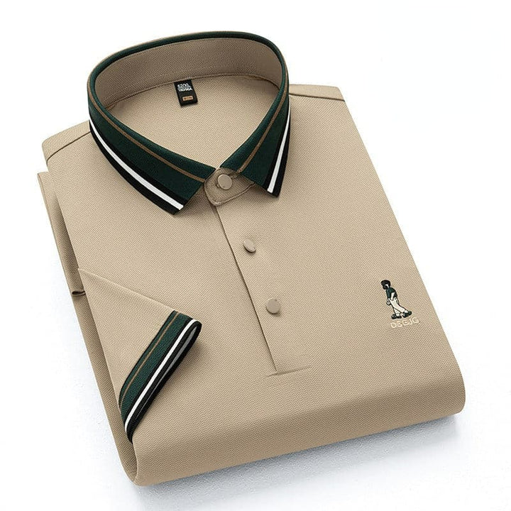 Men's Summer Fashion Polo Embroidered Casual POLO Shirt - AIGC-DTG