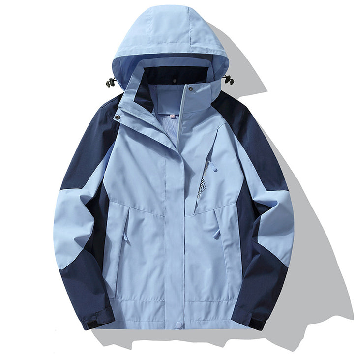 Men's Mountaineering Hooded Windproof, Waterproof And Wear-Resistant Casual Jacket - AIGC-DTG
