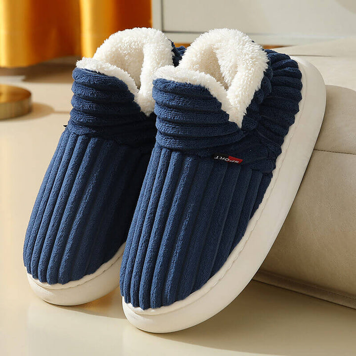 Winter Velvet Thick-soled Indoor Home Cotton Shoes - AIGC-DTG