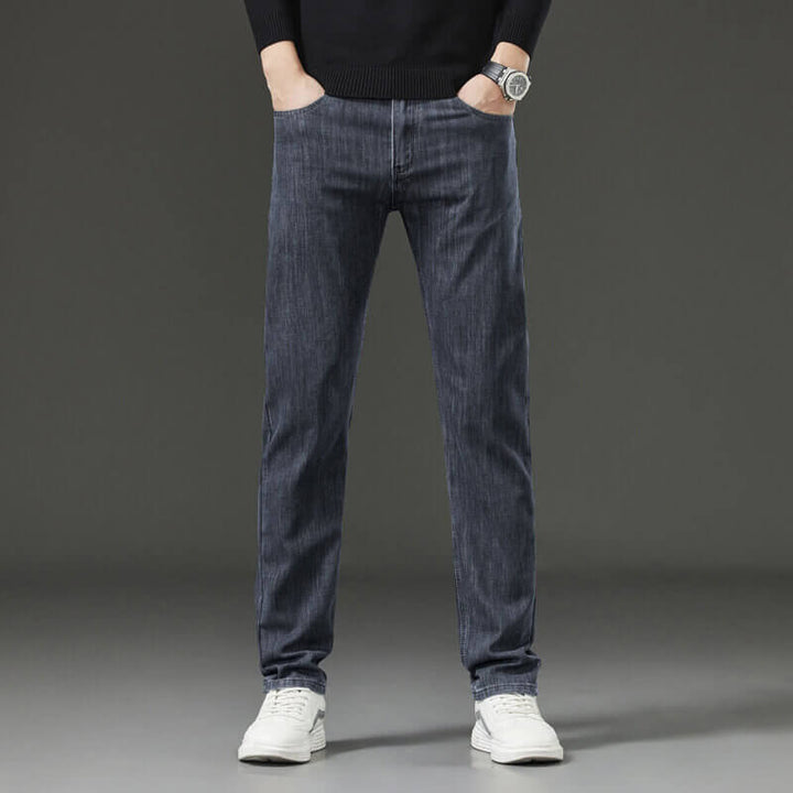 Men's Jeans Slim Fit Stretch Denim Pants Straight Leg - AIGC-DTG