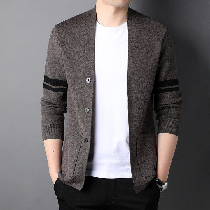 Men's Autumn New Casual Outerwear Pocket Knitted Cardigan - AIGC-DTG