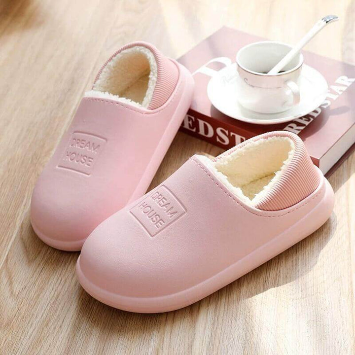 Indoor Home Soft Sole Warm Thickened Waterproof Cotton Slippers - AIGC-DTG