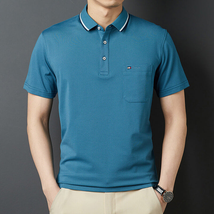 Men's Summer Business Breathable Sweat Absorbing Polo Shirt - AIGC-DTG