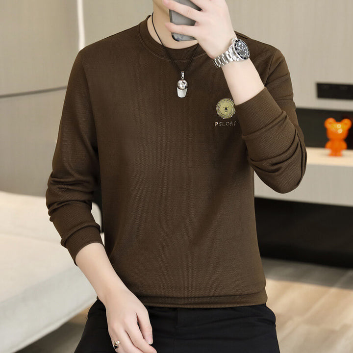 Men's Long Sleeve Slim Fit Shirt-Personalized Printing - AIGC-DTG