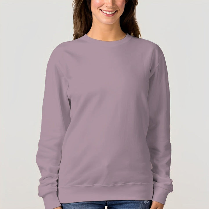 Custom Printed Women's Crew Neck Pullover Cozy Sweatshirt - AIGC-DTG