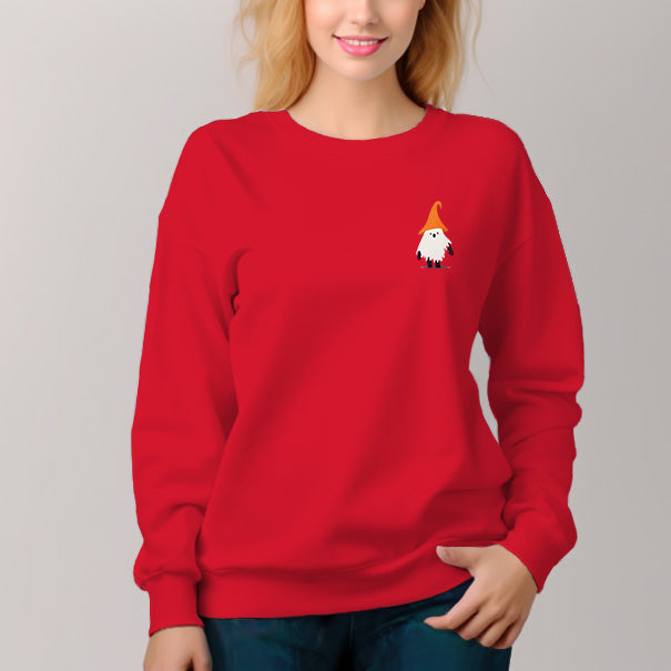 Women's Crew Neck Pullover Sweatshirt Halloween Graphic - AIGC-DTG