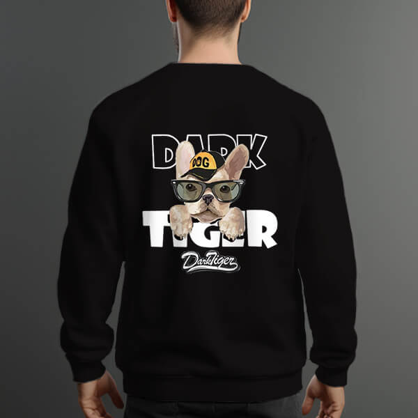 Men's 330gm 100% Cotton Pet Dog Graphic Design Sweatshirt - AIGC-DTG
