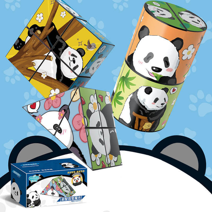 Variety of Rubik's Cube 3D Panda Rubik's Cube-Puzzle and Decompression Toy - AIGC-DTG