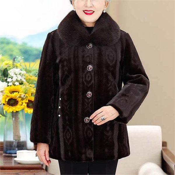 Women's Winter Velvet Thickened Coat-Fashion & Casual - AIGC-DTG