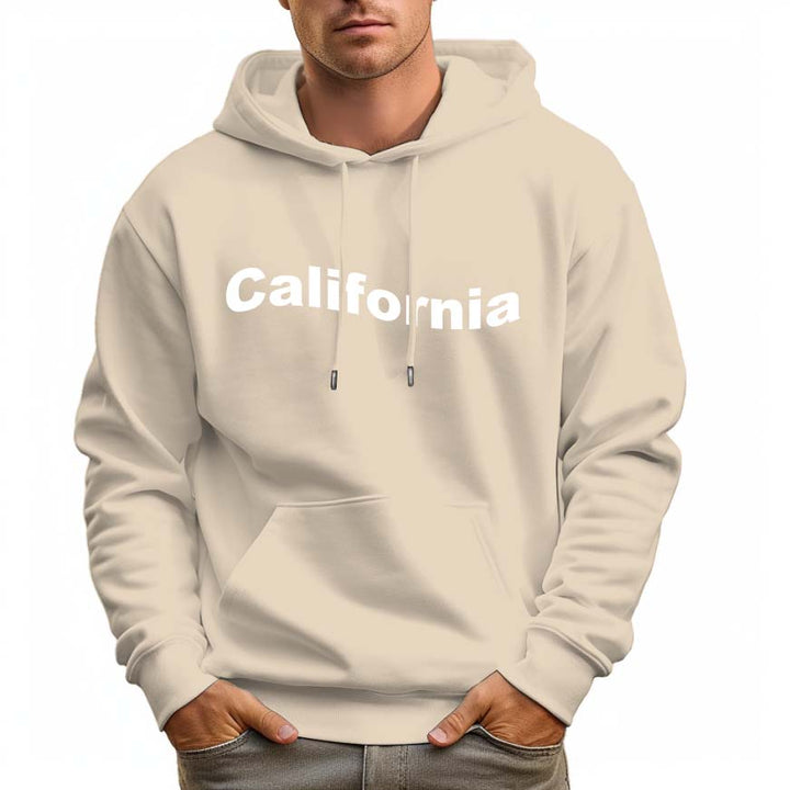 Men's 100% Cotton California Hoodie 330g Heavy Pocket Hood - AIGC-DTG