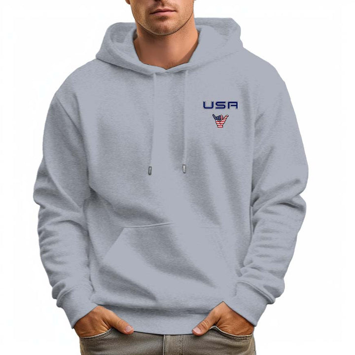 Men's 100% Cotton USA Hoodie 330g Thick Pocket Hood - AIGC-DTG
