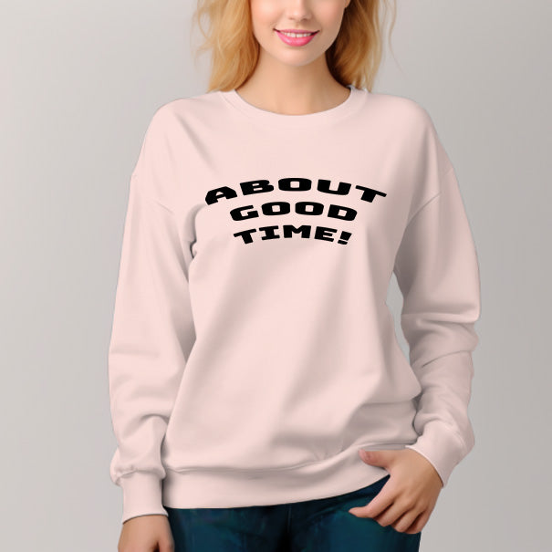 Women's About Pattern Crew Neck Pullover Cozy Clothes Autumn Winter - AIGC-DTG